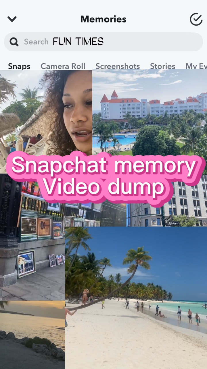 Snapchat memory dump