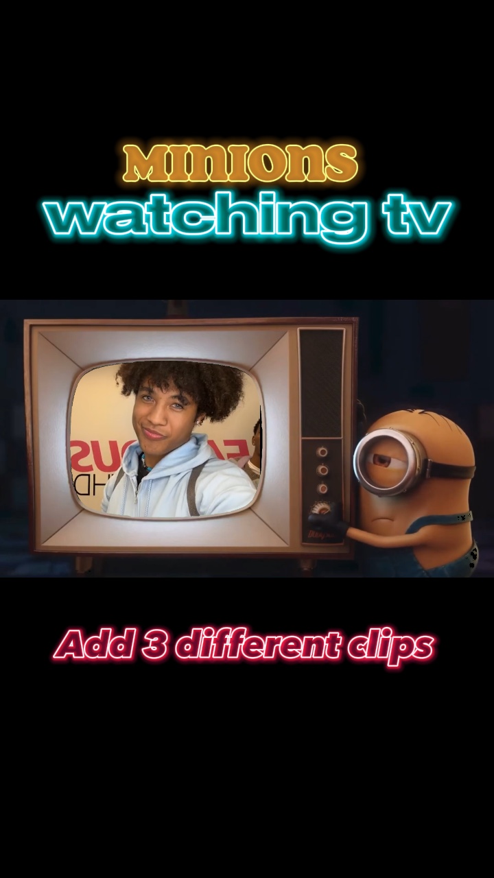 Minions viendo la televisión