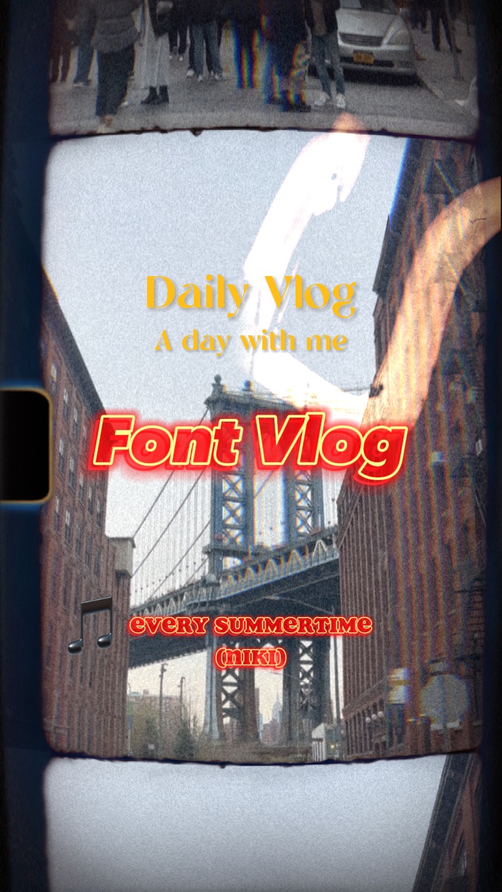 글꼴 Vlog VCR