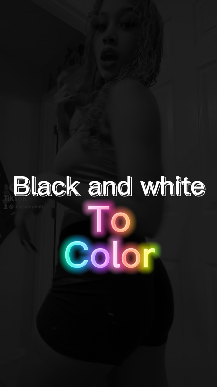 Blanco y negro a color