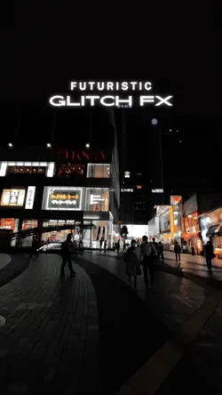 futuristic glitch fx