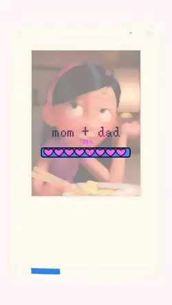 mom + dad = me