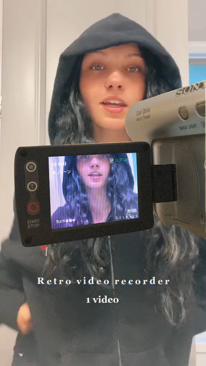 Gravador de vídeo retrô