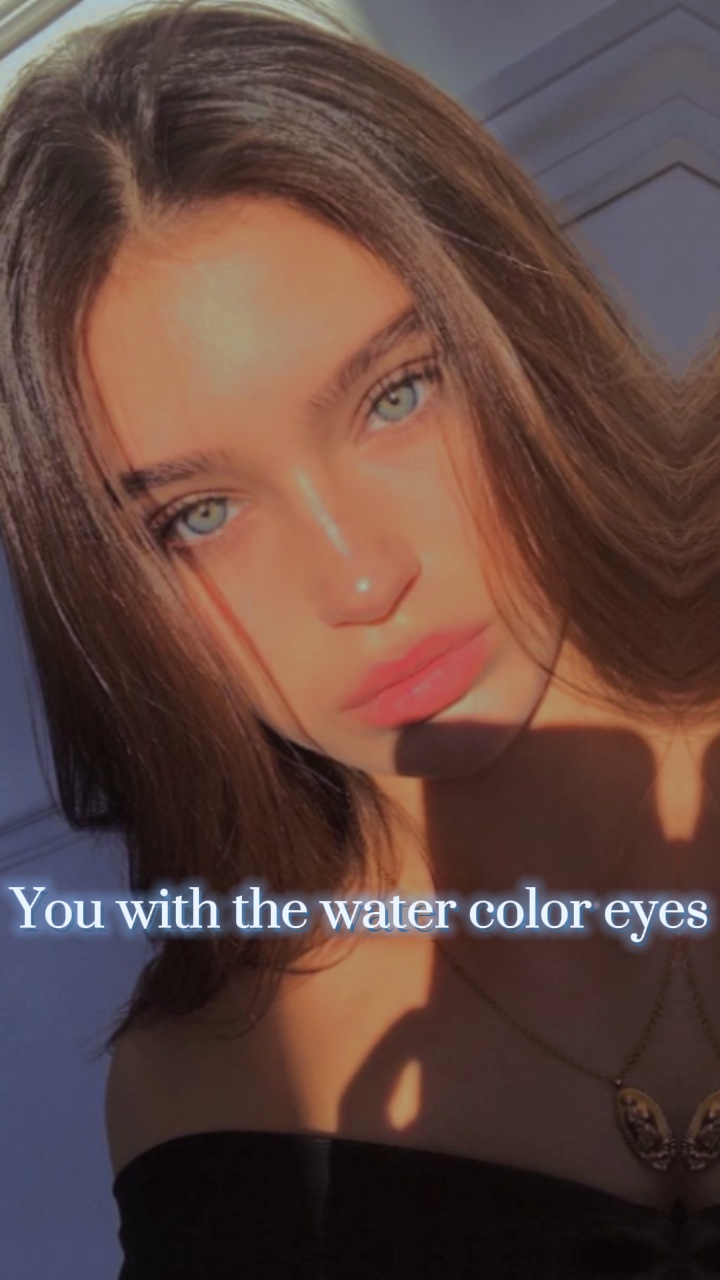 Wasserfarbene Augen ☁️