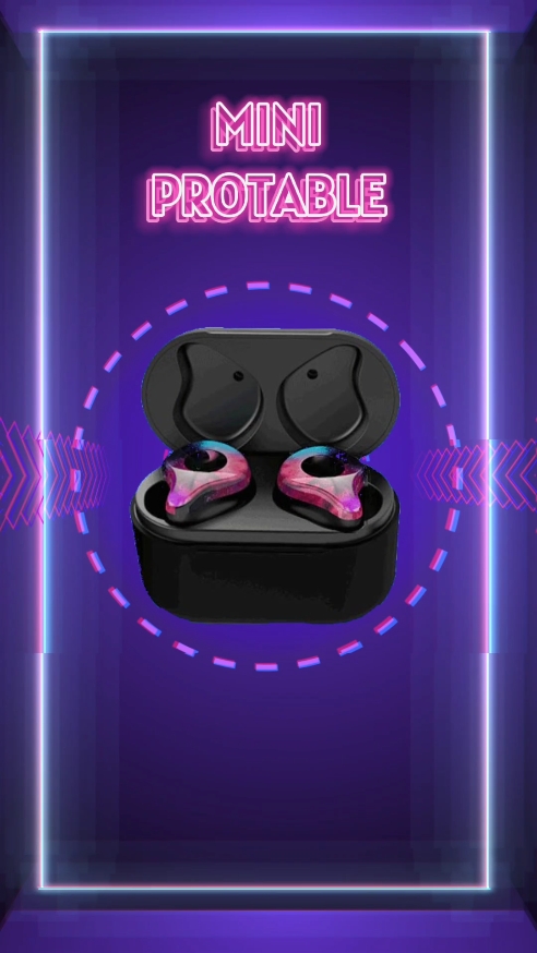 Venta de auriculares Bluetooth neón púrpura