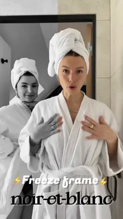 Freeze frame noir-et-blanc