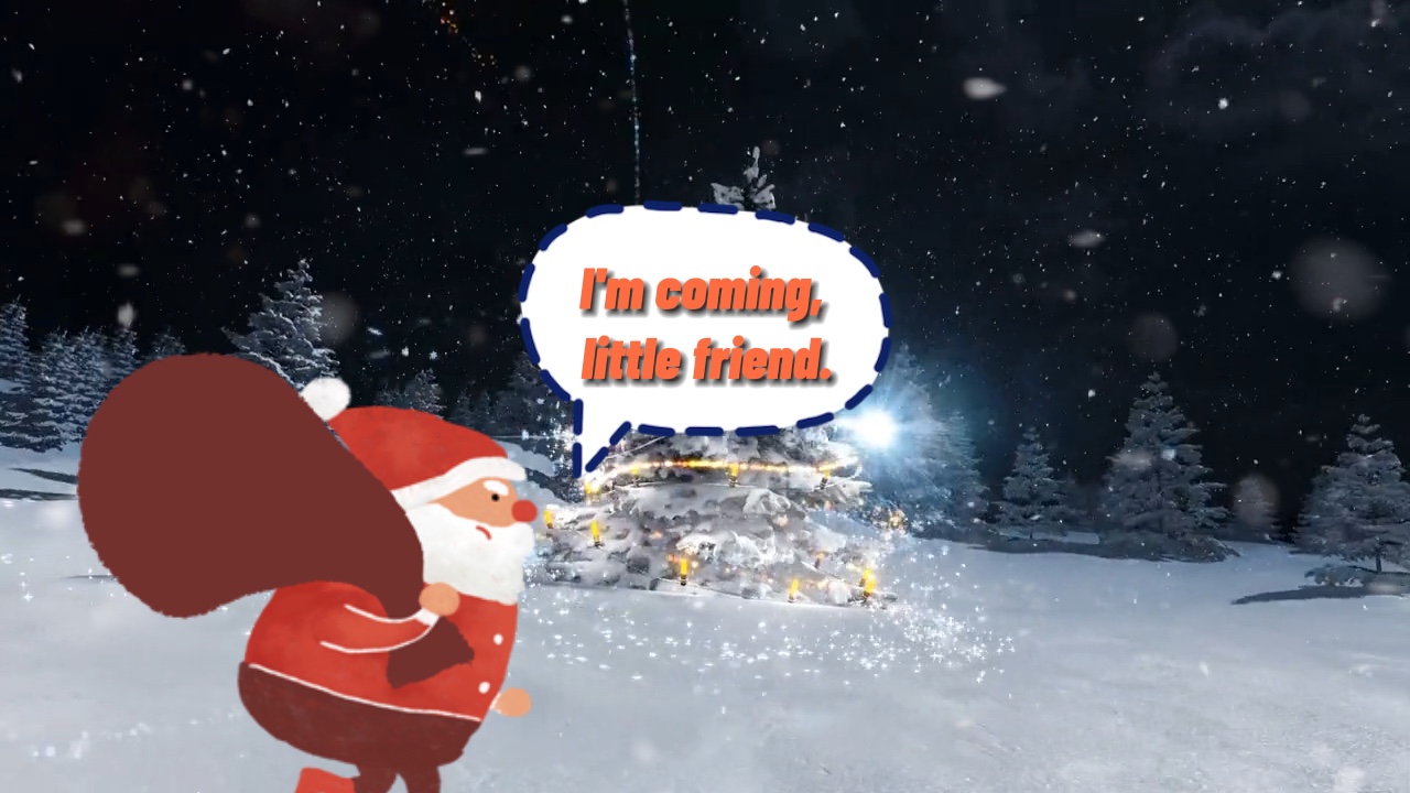 Le Père Noël est là.