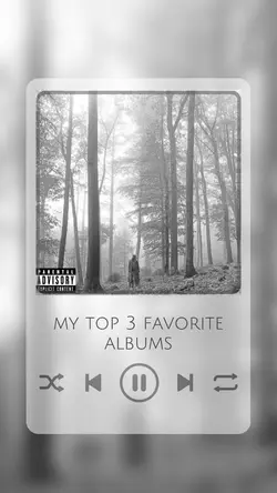 my top 3 fav albums