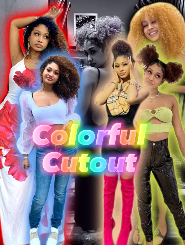 Colorful cutout😍