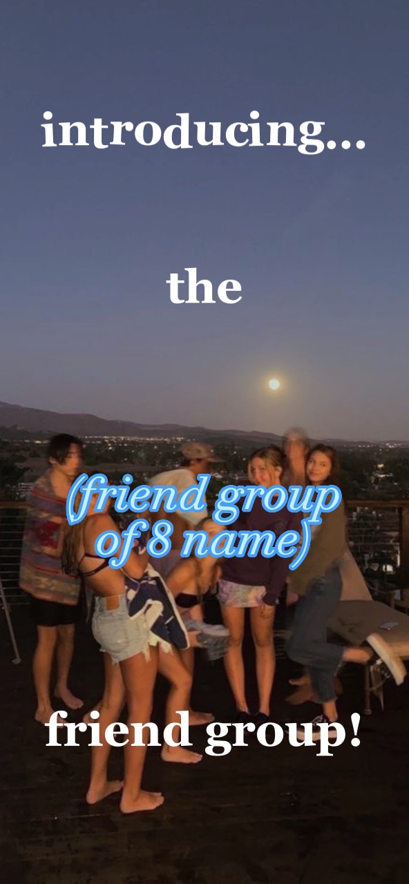 friend group of 8