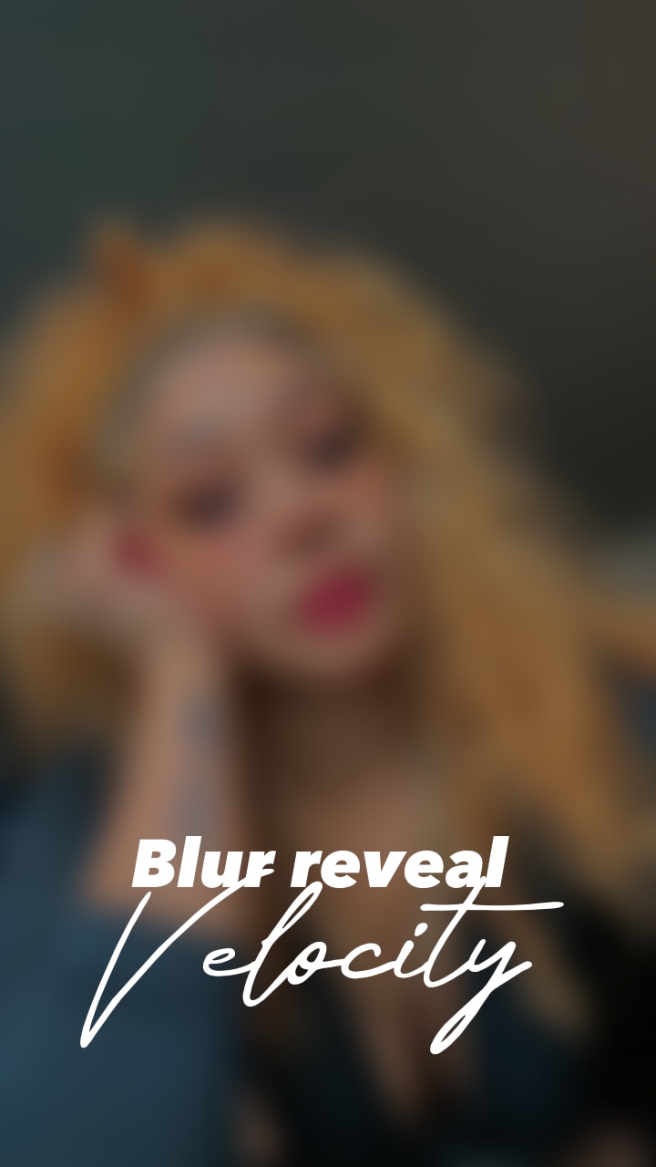 Flou révélation / vitesse