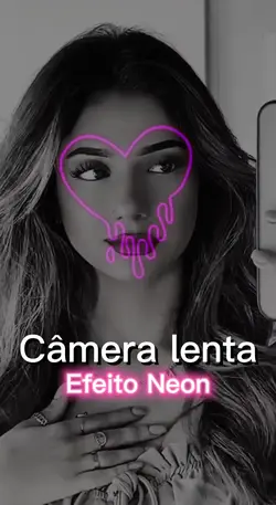 Câmera lenta neon