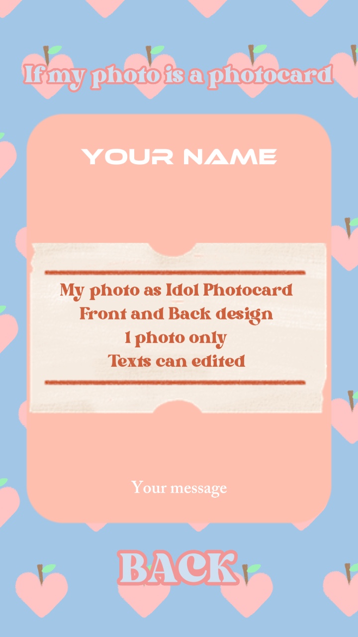 Design my photocard