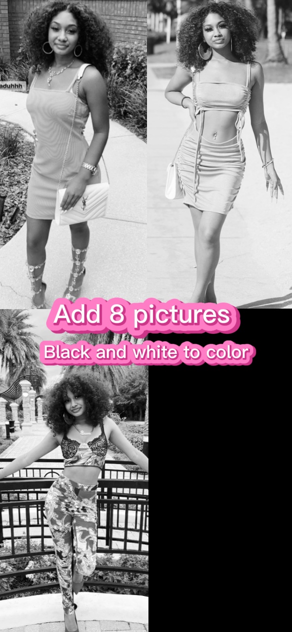 Blanco y negro a color