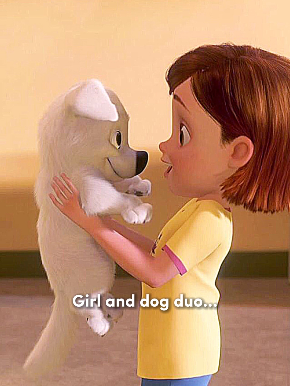 Girl and dog duo 🐶💜