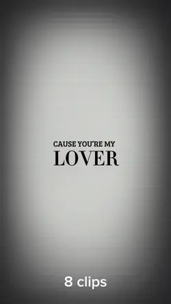 You are my lover
