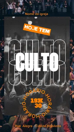 Convite culto ✝️🙌🏼