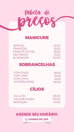 TABELA PREÇO EDITAR