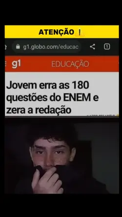 Jovem zera o Enem