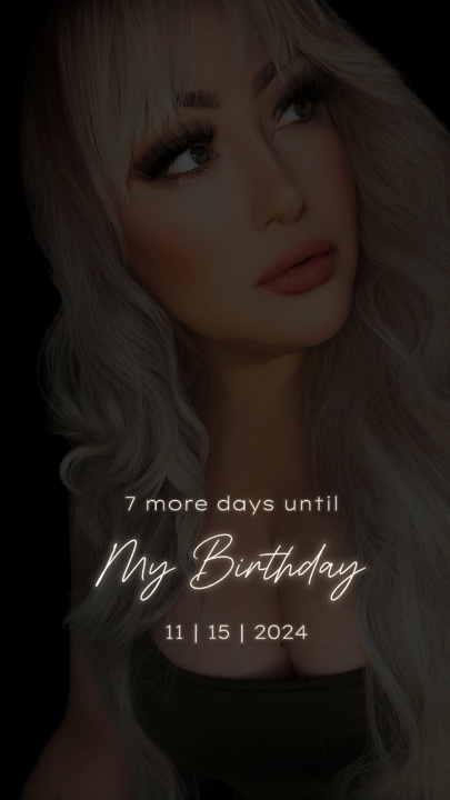 ♍Compte à rebours d'anniversaire
