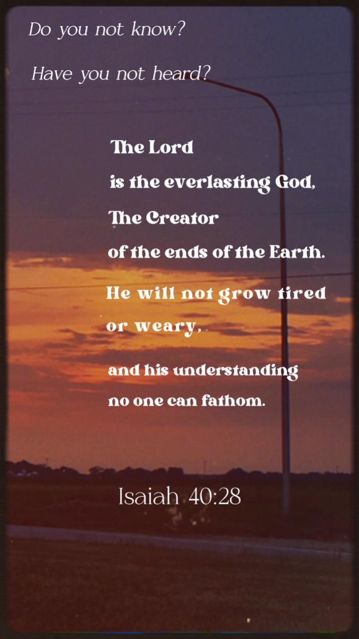 VOTD Yesaya 40: 28