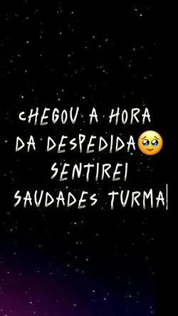 Despedida da escola