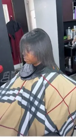 Cutting hair 