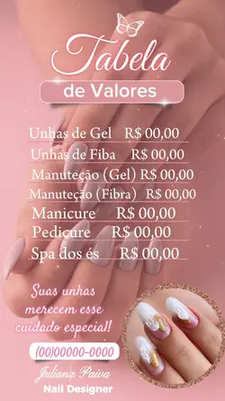 Tabela de Valores