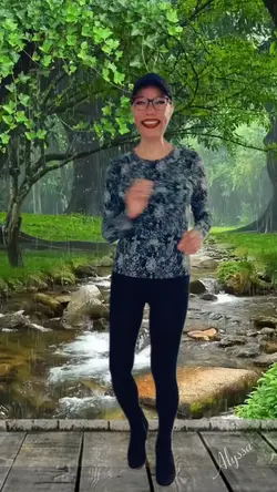 Rio Lluvia Plantilla