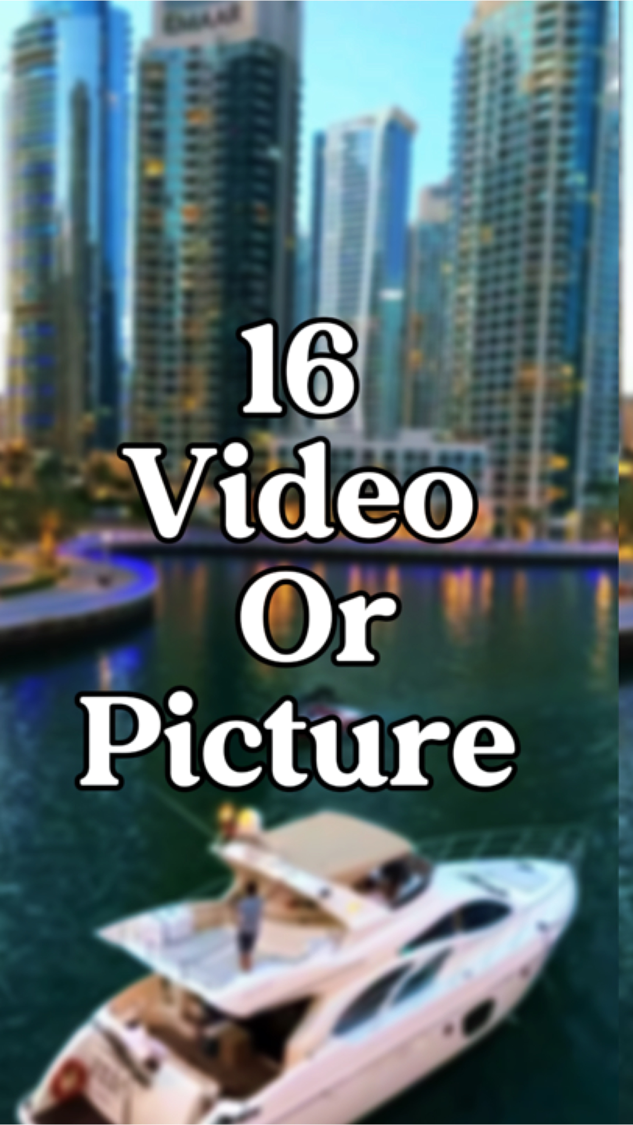 16 vidéo ou photo 