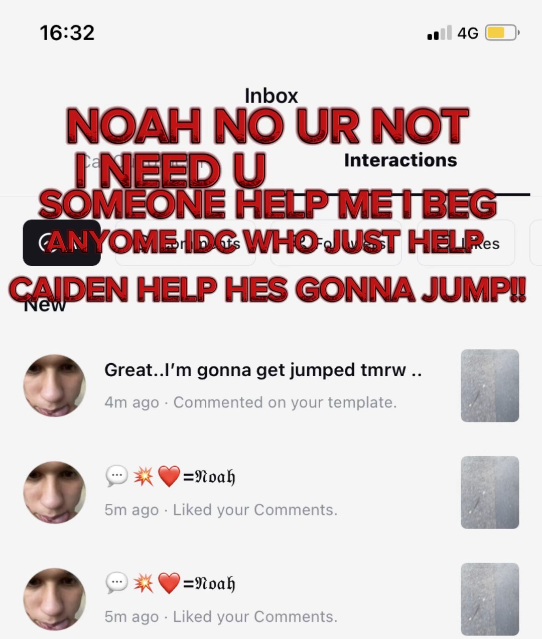  NO NOAH UR NOT