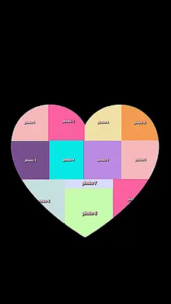 heart photo collage💗