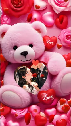 Coração com sua foto