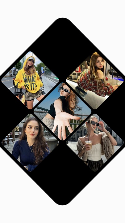 Modèle de tendance photo