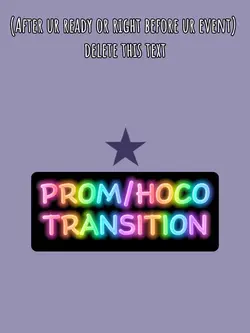 Prom/hoco transition