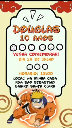 convite de aniversár