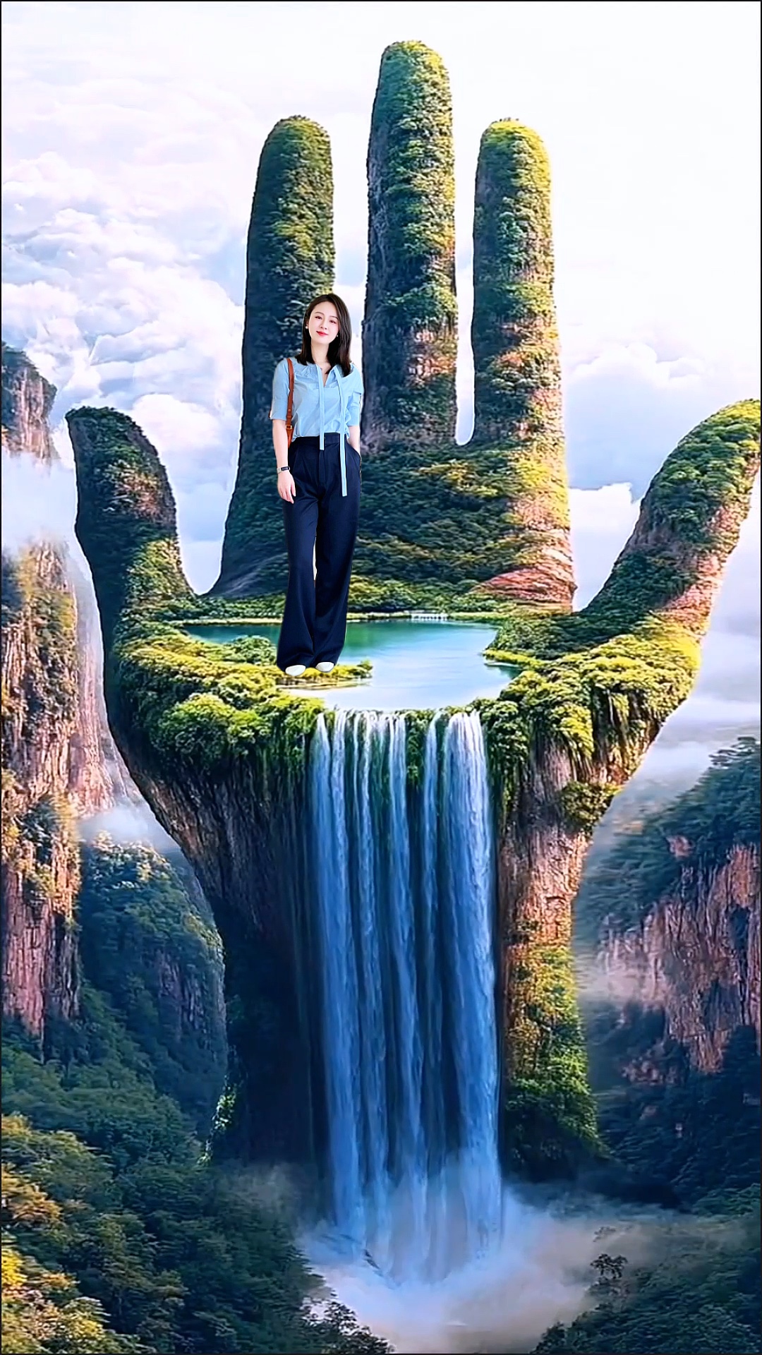 Şelale manzarası