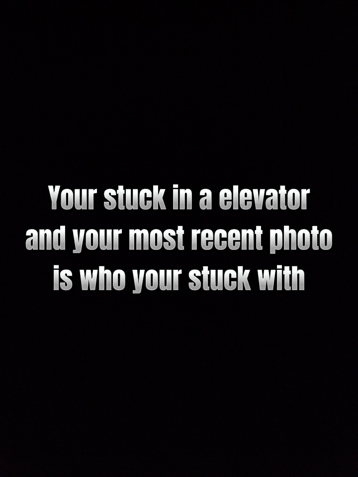 Who you stuck with?
