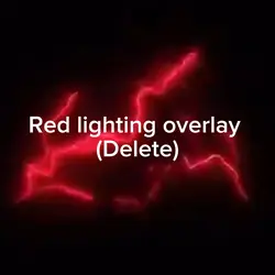 Red lighting overlay
