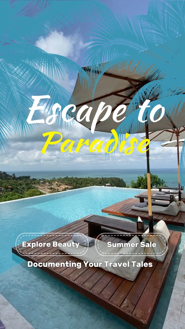Summer Leisure Travel Promotion Template
