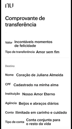 Comprovante do Amor