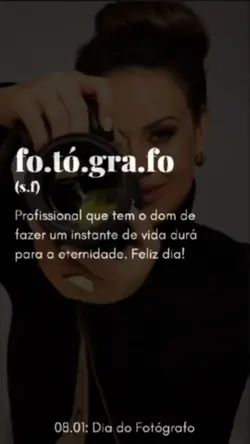 dia do fotógrafo
