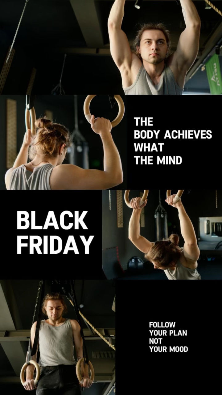 Sportindustrie Black Friday Cyber Monday Promo-Anzeigen