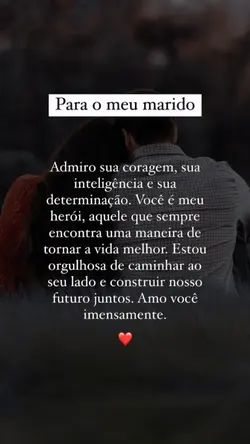 Para meu marido 