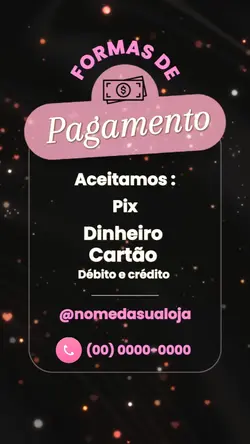 Formas de Pagamento 