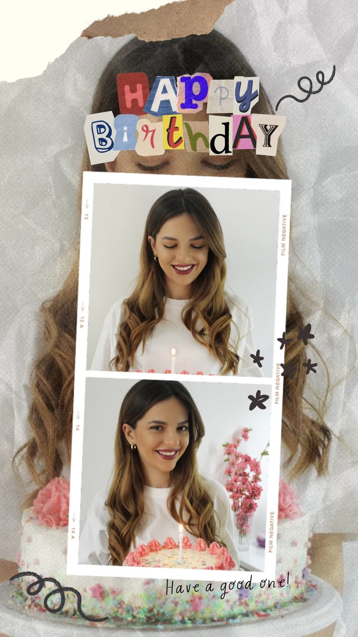 Colagem de aniversário 💕
