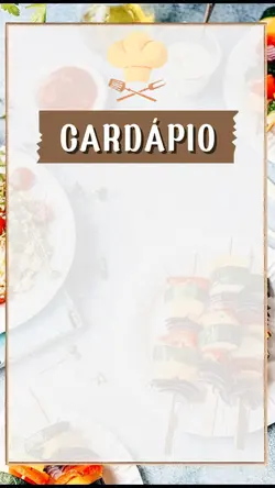 Cardápio