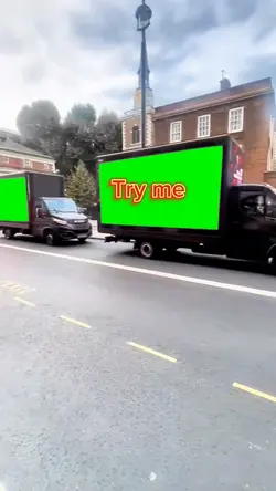 Truck green screen