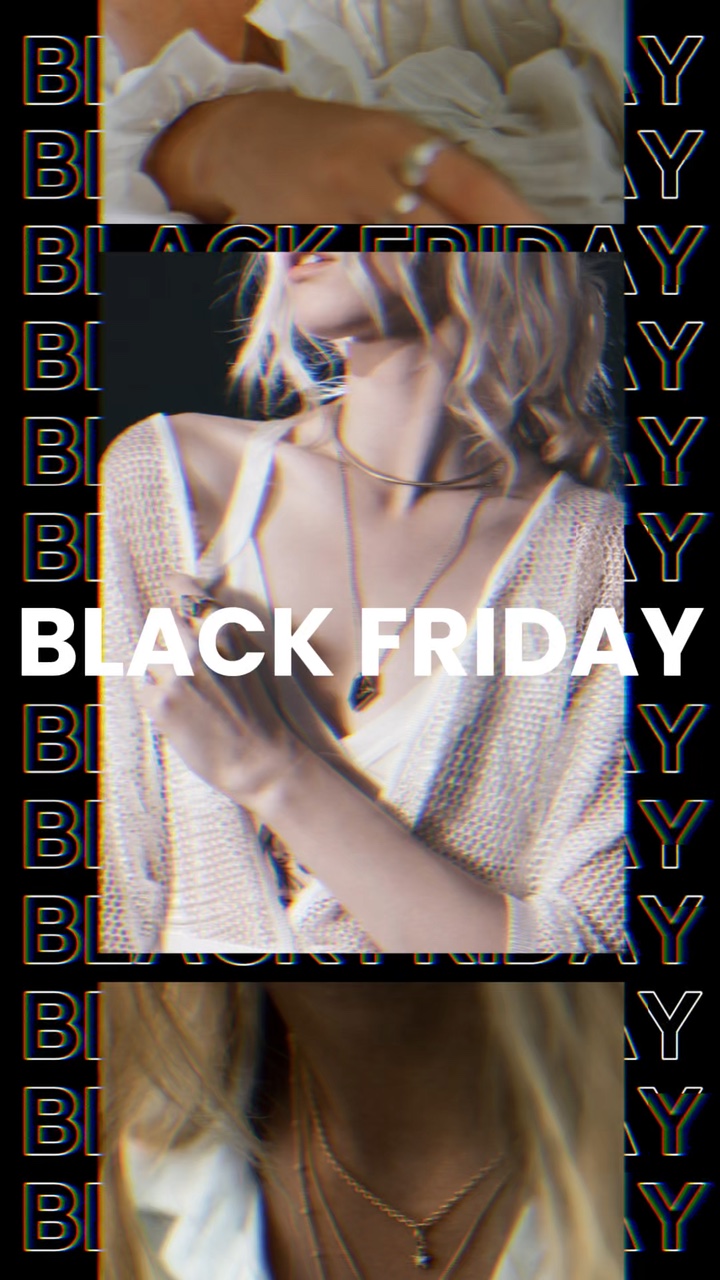  Viernes Negro Color Negro Joyería Creativa Introducción PPT Plantilla Tiktok Anuncios