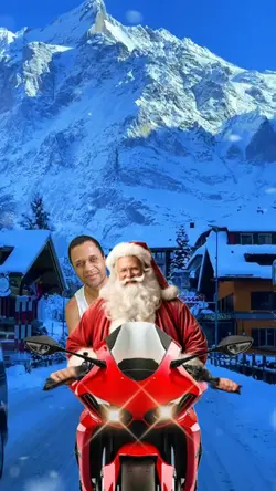 Papai Noel de moto